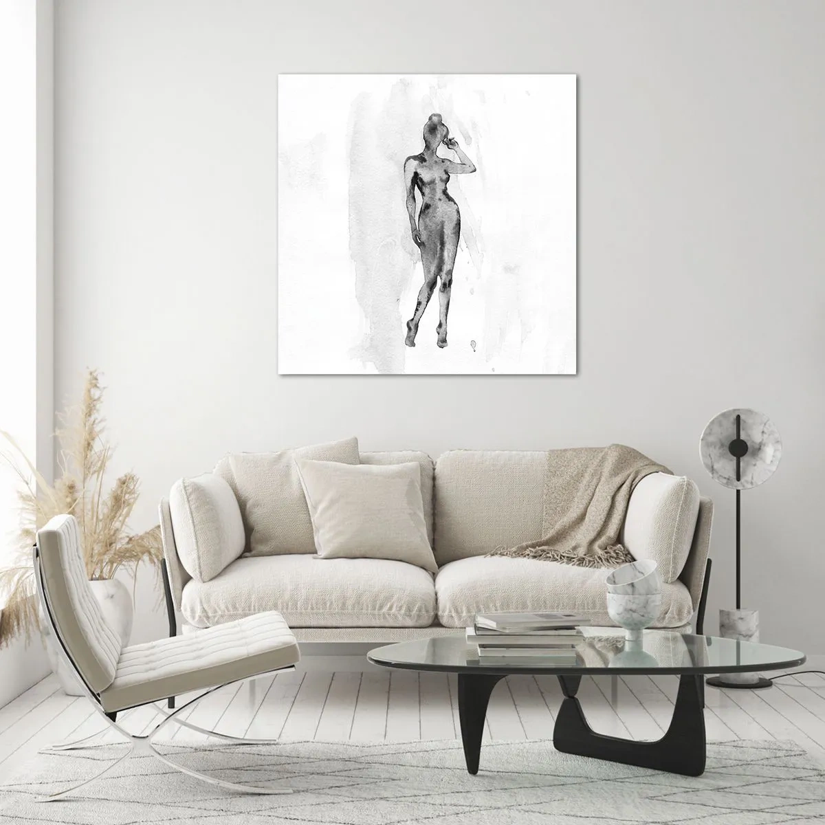 Glass picture - Study of Ideal of Feminity - 40x40 cm