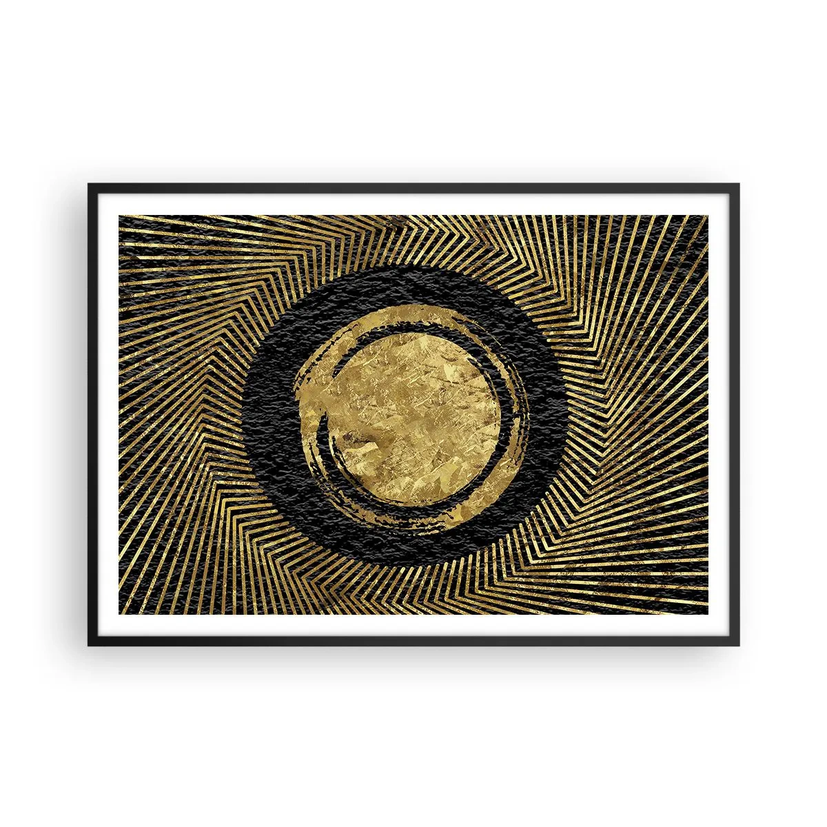 Poster in black frame - Composition Glamour - 100x70 cm