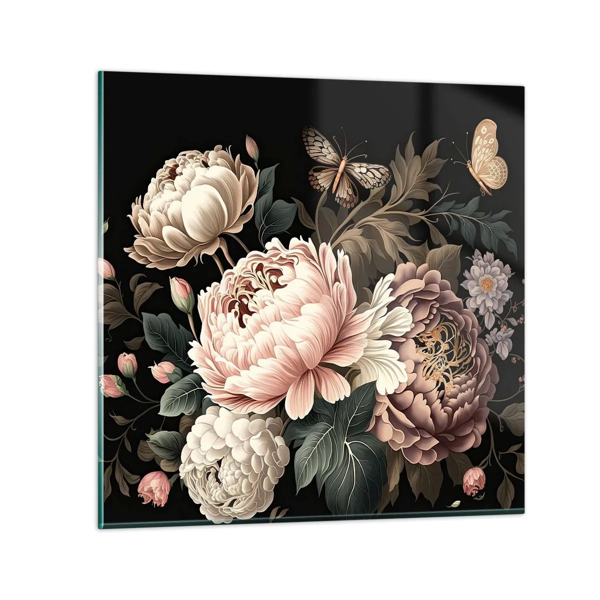 Glass picture - Baroque Style - 40x40 cm
