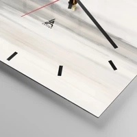 Clock face with lines