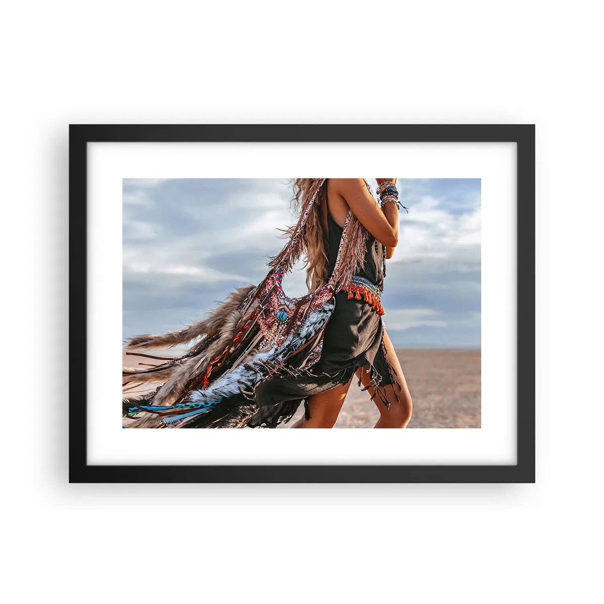 Poster in black frame - Shaman's Girl - 40x30 cm