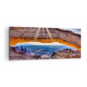 Canvas picture - Through Rocky Gate - 100x40 cm
