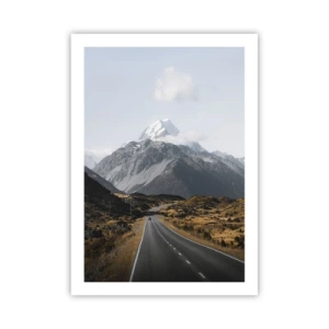 Poster - Road to the Heart of the Mountains - 50x70 cm