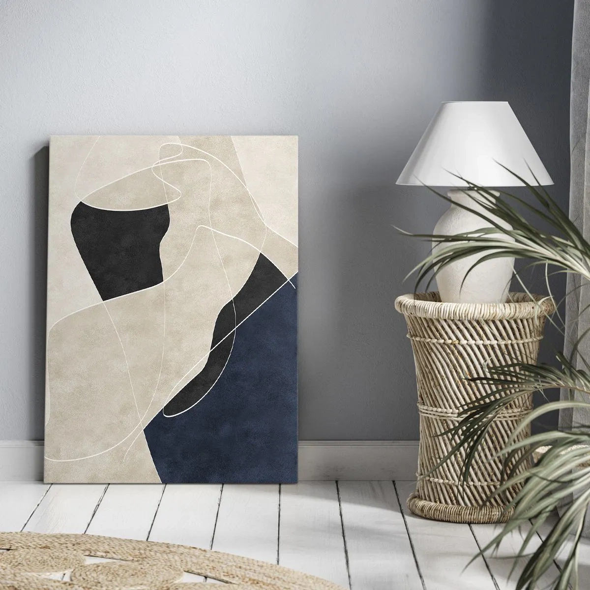 Canvas picture - Abstract Composition - Contrast of Colours - 80x120 cm