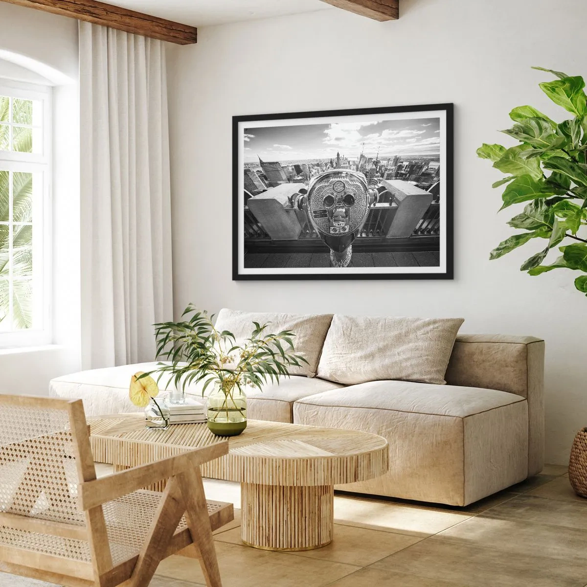 Poster in black frame - City of Cities - 100x70 cm