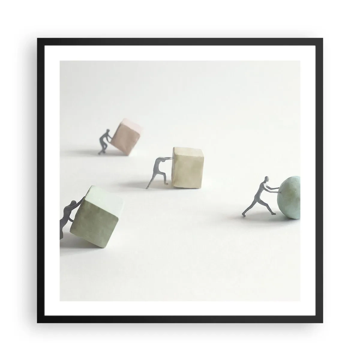 Poster in black frame - That's Life - 60x60 cm