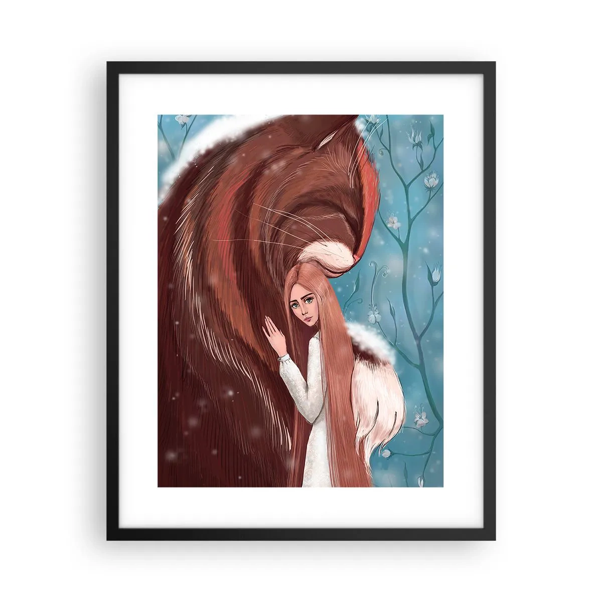 Poster in black frame - Welcome to a Fairytale - 40x50 cm