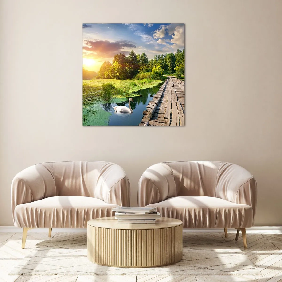 Glass picture - Summer Everywhere - 30x30 cm