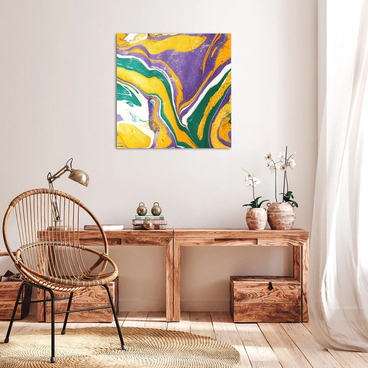 Canvas picture - Colour Waves - 60x60 cm