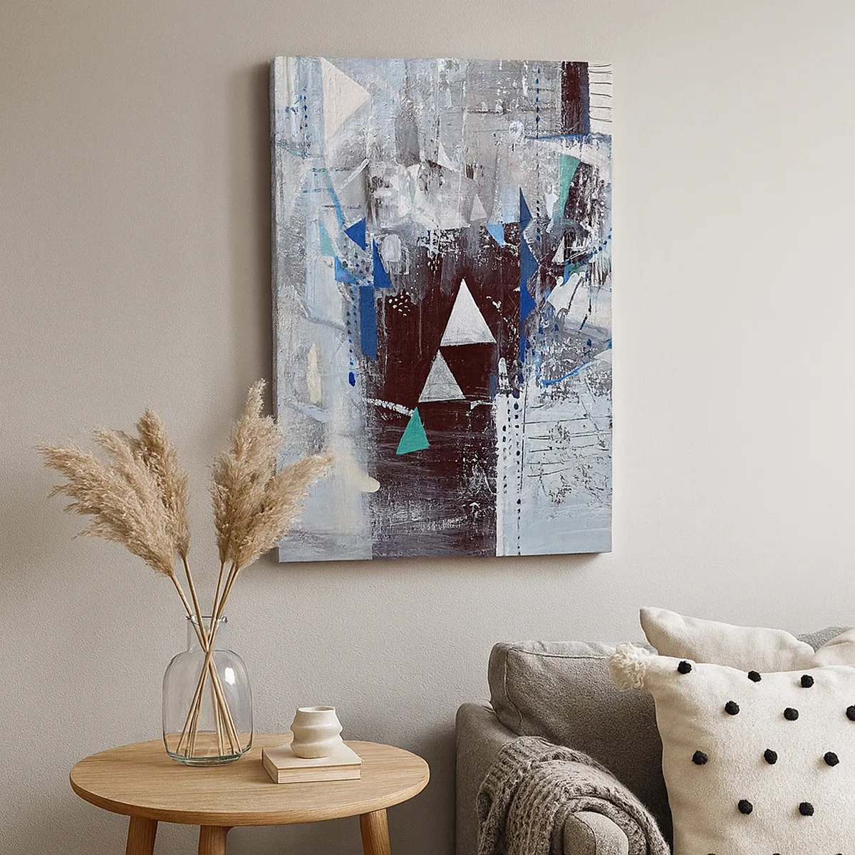 Canvas picture - Superior Order of Triangles - 50x70 cm