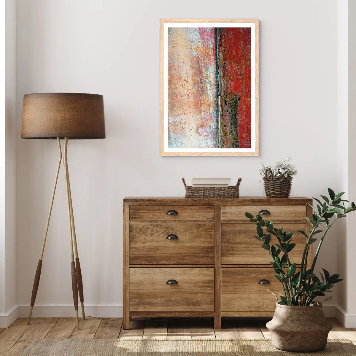 Poster in light oak frame - Might Be the Sea - 61x91 cm