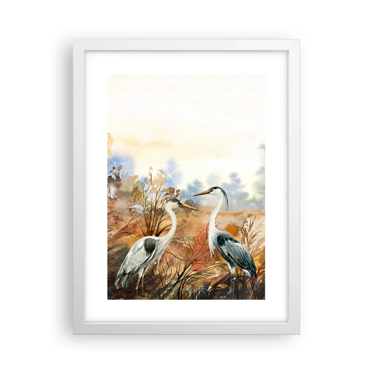 Poster in white frmae - Where to in Autumn? - 30x40 cm
