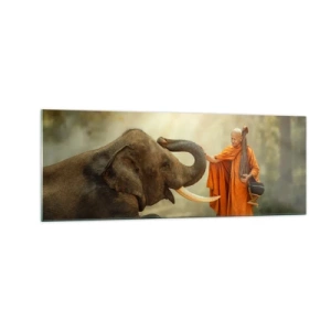 Glass picture - Unexpected Meeting - 140x50 cm