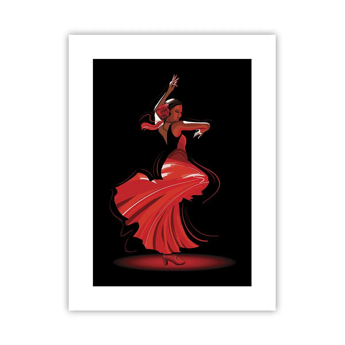 Poster - Fiery Spirit of Flamenco - 30x40 cm