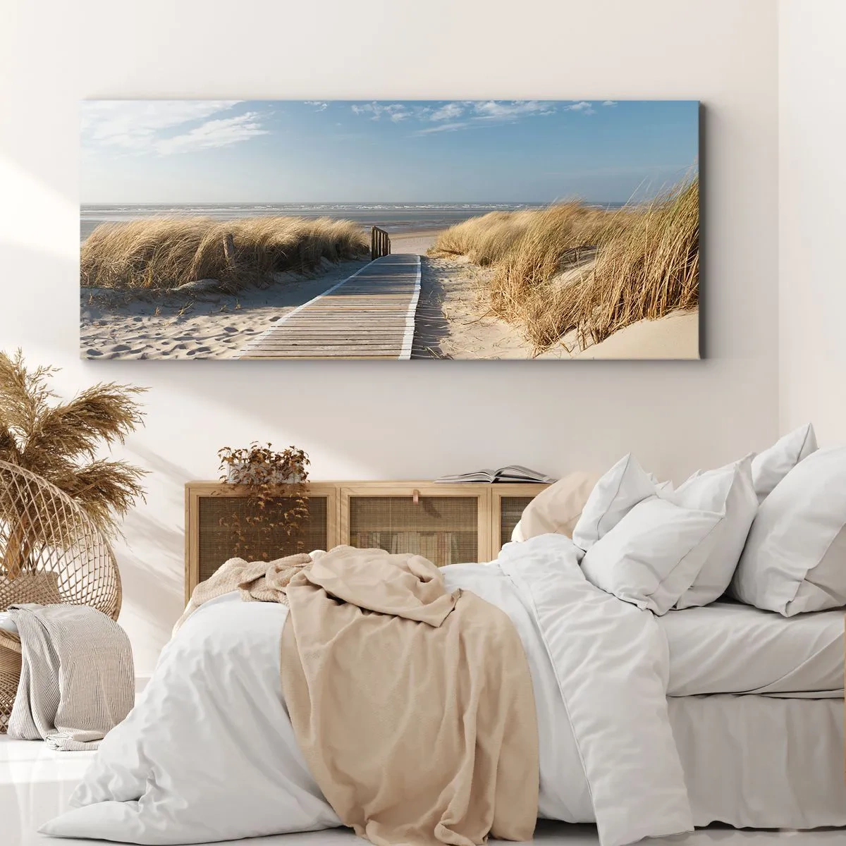 Canvas picture - Behind a Dune, in the Hum of Trees - 100x40 cm