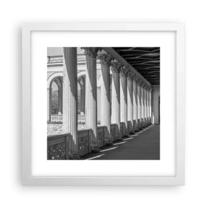 Poster in white frmae - Sunny Arcade - 30x30 cm