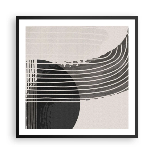 Poster in black frame - There and Back - 60x60 cm