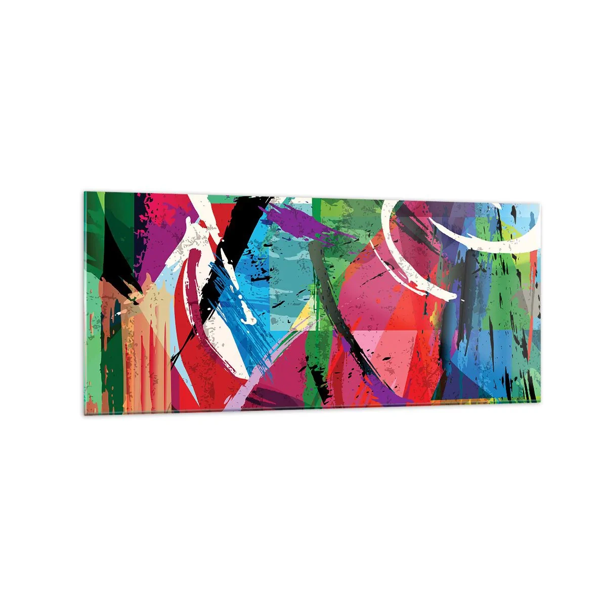Glass picture - Fast, Vividly and Jamming - 120x50 cm