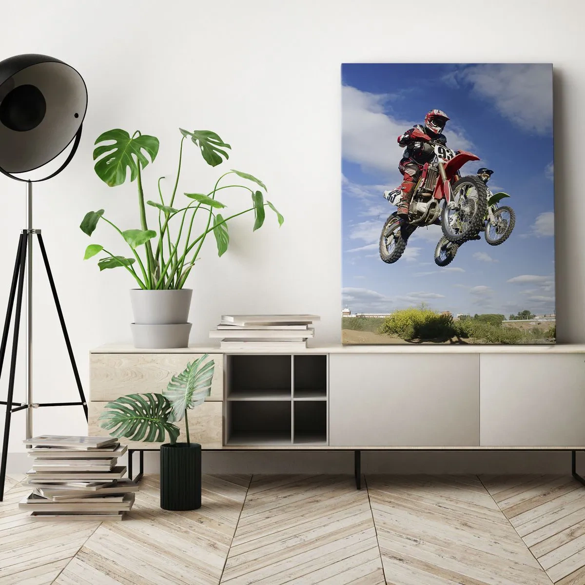 Canvas picture - Jump to the Sky - 55x100 cm