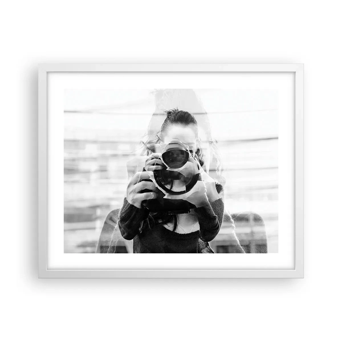 Poster in white frmae - Creator and the Creation - 50x40 cm