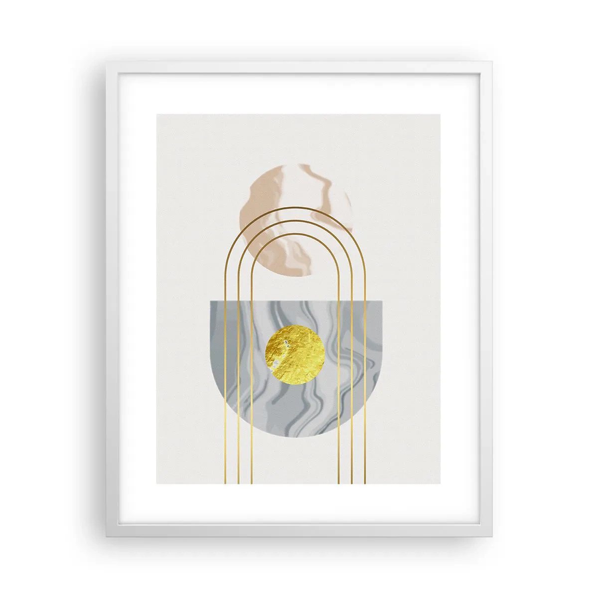 Poster in white frmae - Brightness nad Shine - 40x50 cm