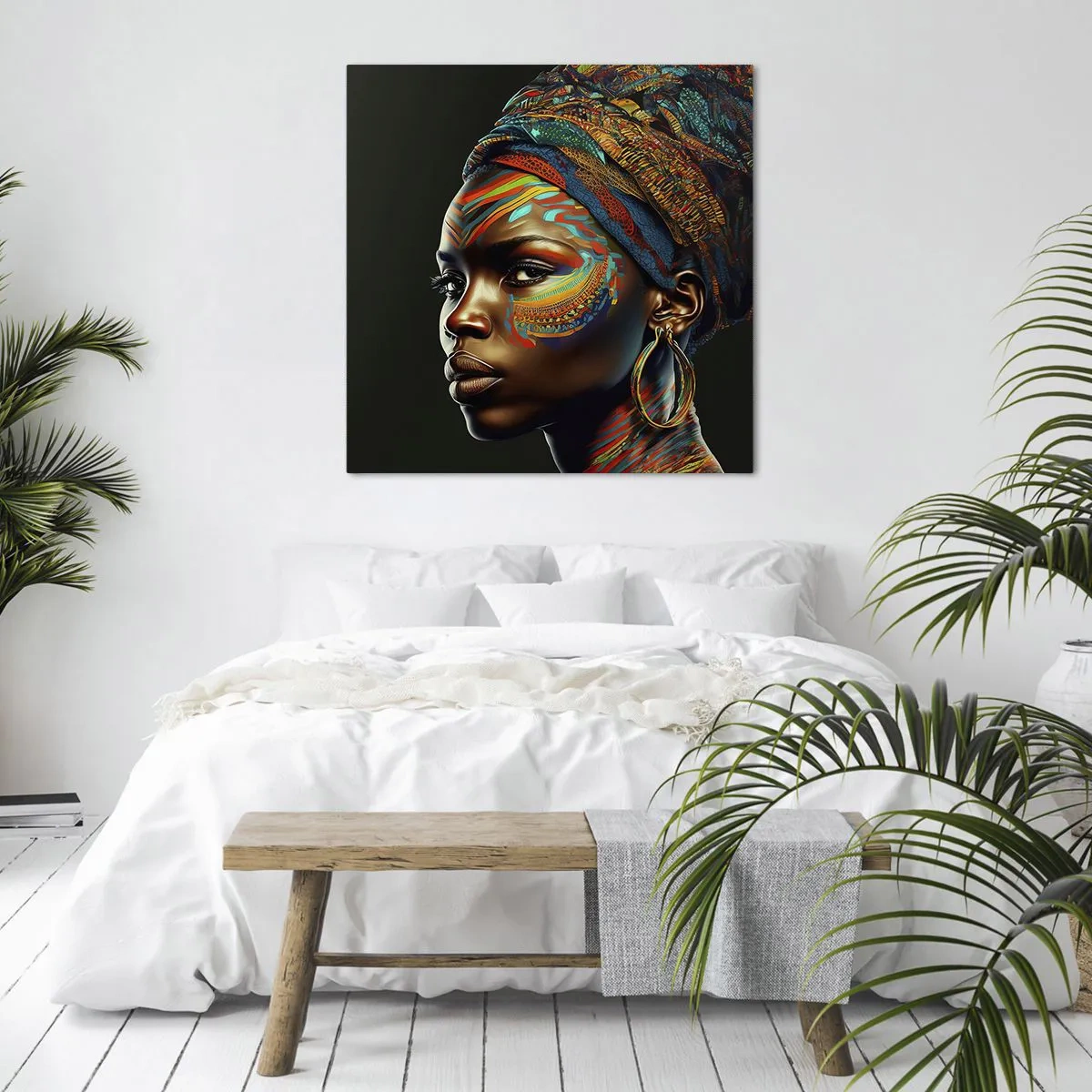 Canvas picture - African Queen - 50x50 cm