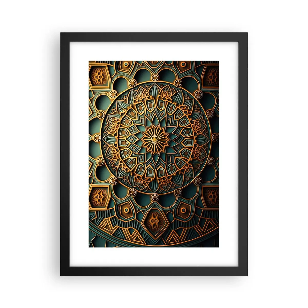 Poster in black frame - In Arabic Style - 30x40 cm