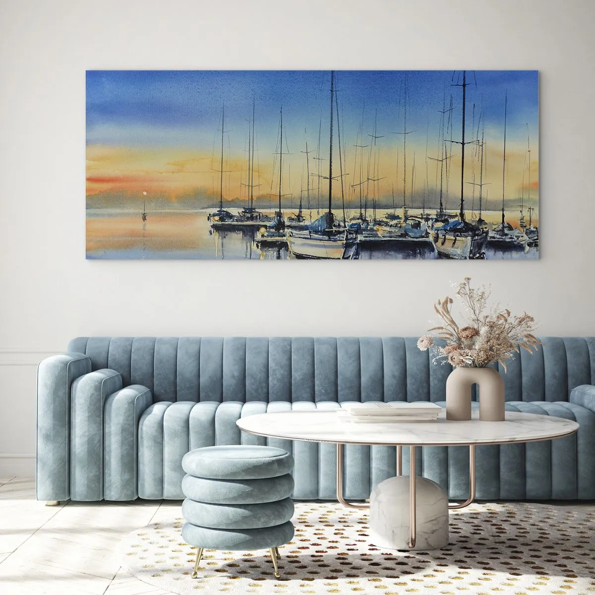 Glass picture - The End of a Good Day - 100x40 cm