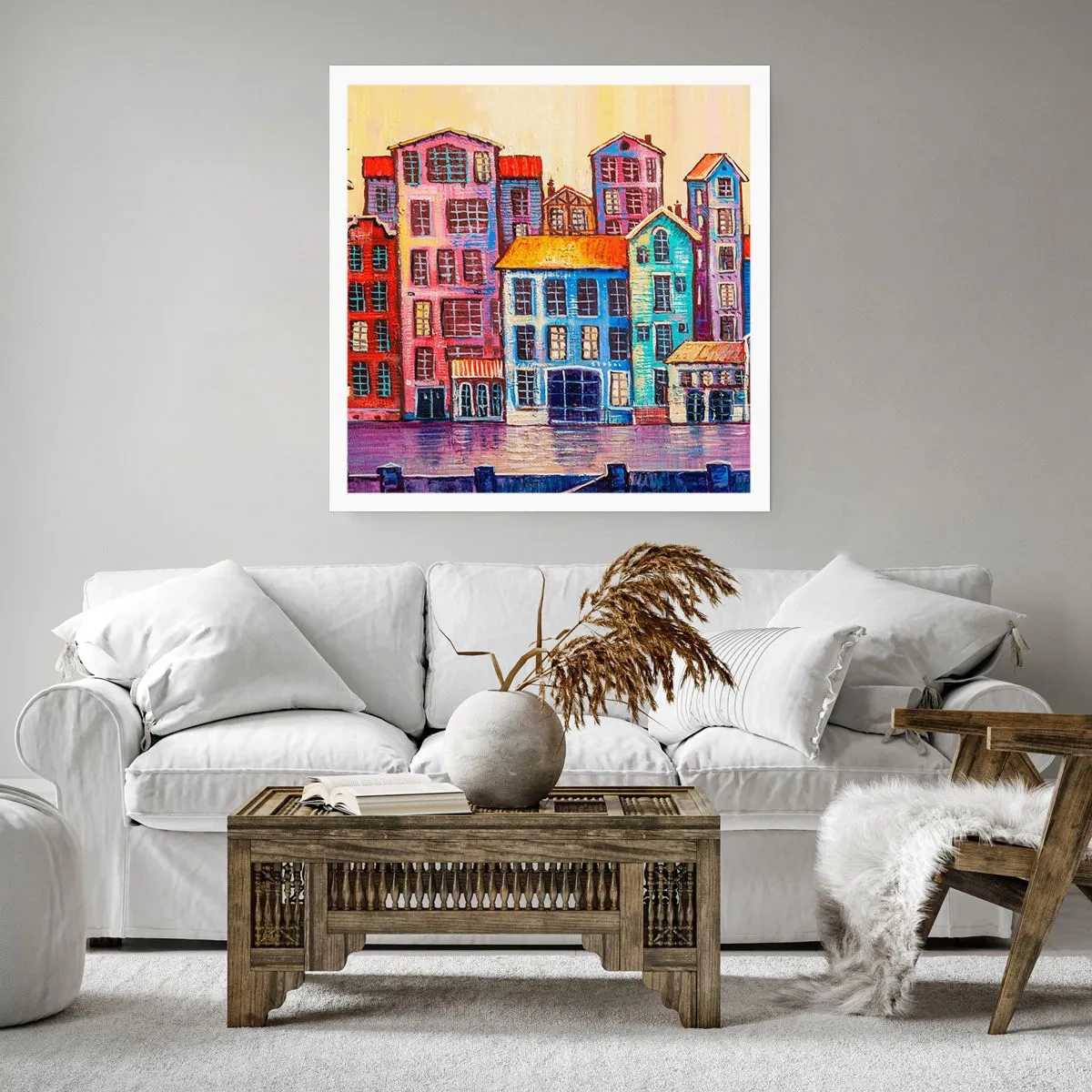 Poster - City Like From a Fairytale - 50x50 cm