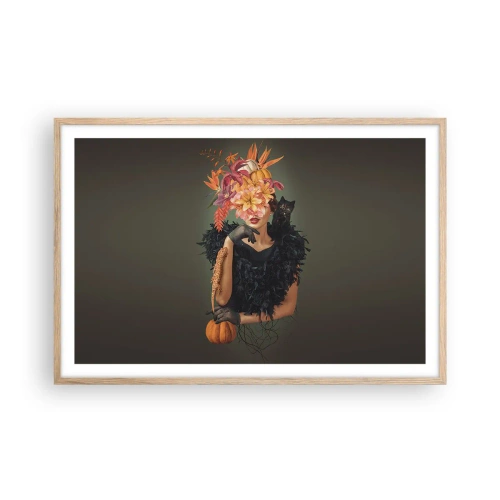 Poster in light oak frame - Charm of a Witch - 91x61 cm