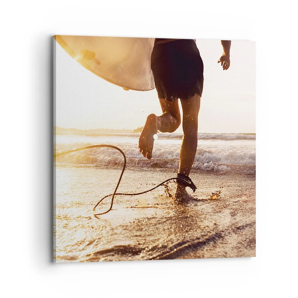 Canvas picture - Encounter with a Wave - 70x70 cm