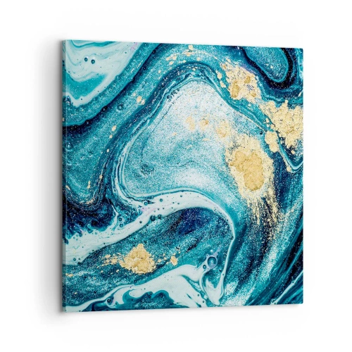 Canvas picture - Blue Whirl - 60x60 cm