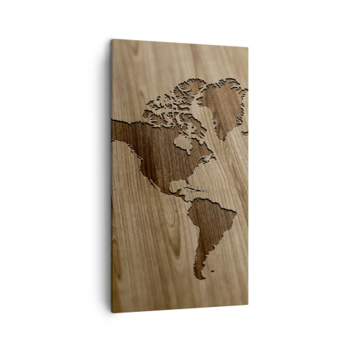 Canvas picture - World on a Table - 45x80 cm