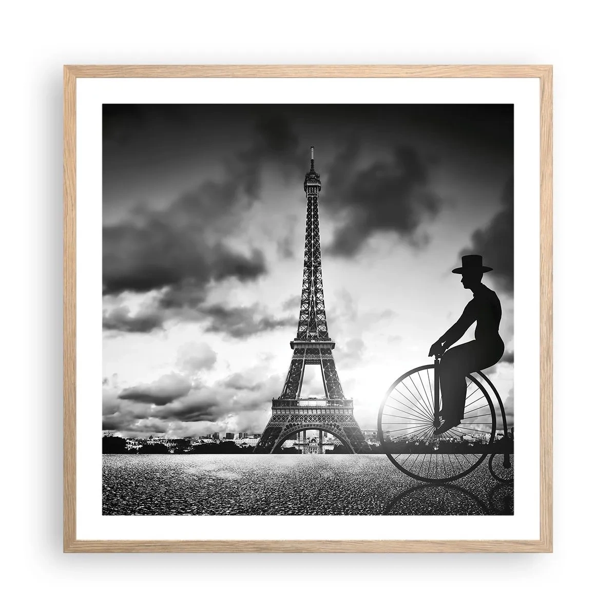 Poster in light oak frame - Longing for Belle Epoque - 60x60 cm