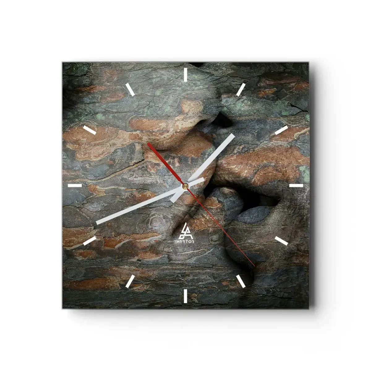 Wall clock - Clock on glass - Forever Together - 30x30 cm