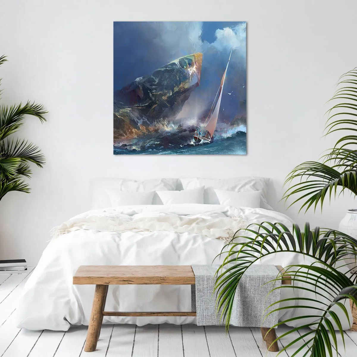 Canvas picture - Who Has the Courage, Wins - 30x30 cm