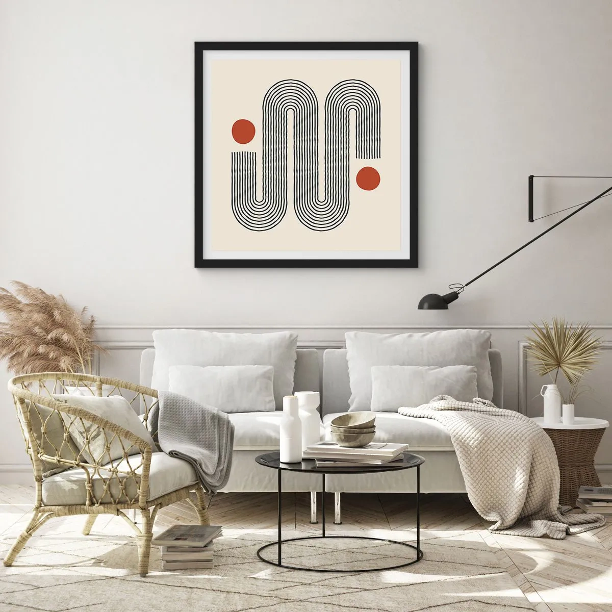 Poster in black frame - From Beginning till the End - 30x30 cm