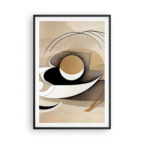Poster in black frame - Composition -the Heart of Things - 61x91 cm