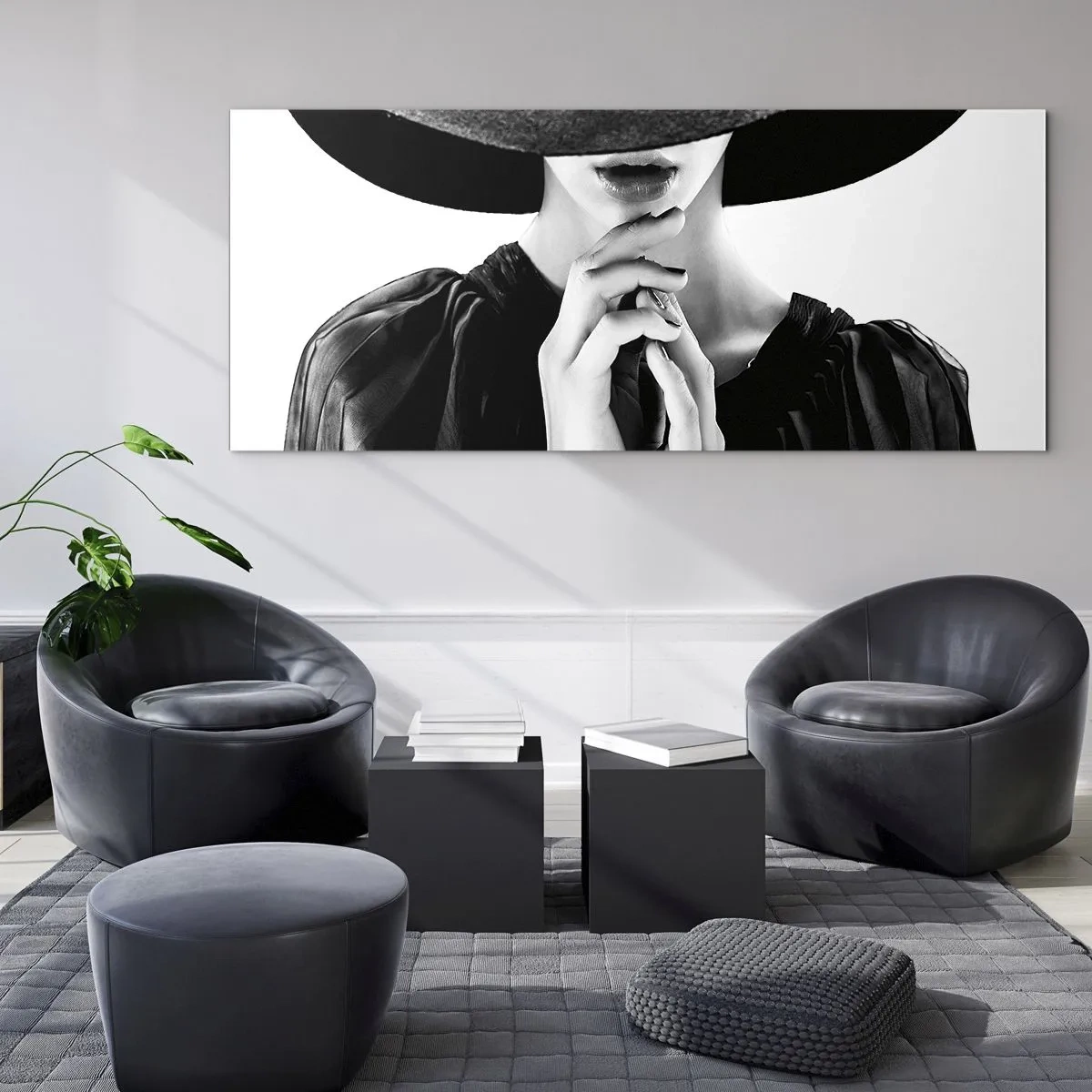 Glass picture - Hidden Beauty - 90x30 cm