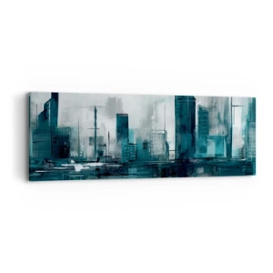 Canvas picture - City in the Colour of Rain - 90x30 cm