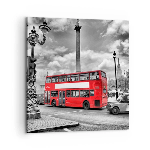 Canvas picture - Real Bloodstream of a City - 60x60 cm