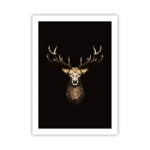 Poster - Cubist Deer - 50x70 cm