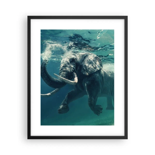 Poster in black frame - Everyone Likes to Swim - 40x50 cm
