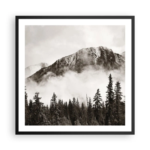 Poster in black frame - Granite Ruler - 60x60 cm