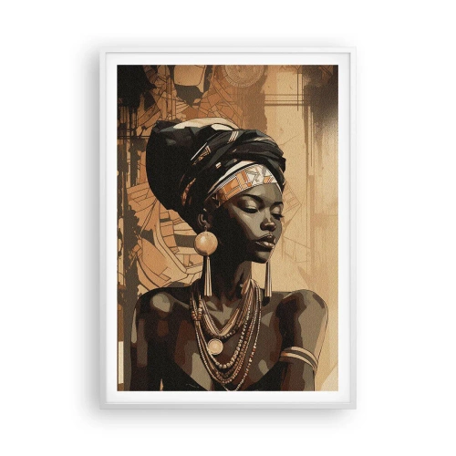 Poster in white frmae - African Majesty - 70x100 cm