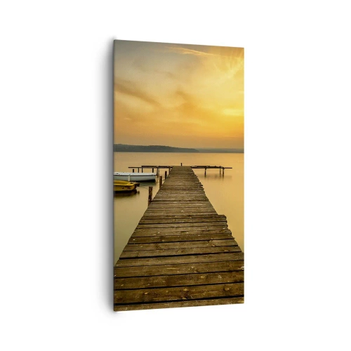 Canvas picture - I Will Open up Golden Sky before You - 65x120 cm