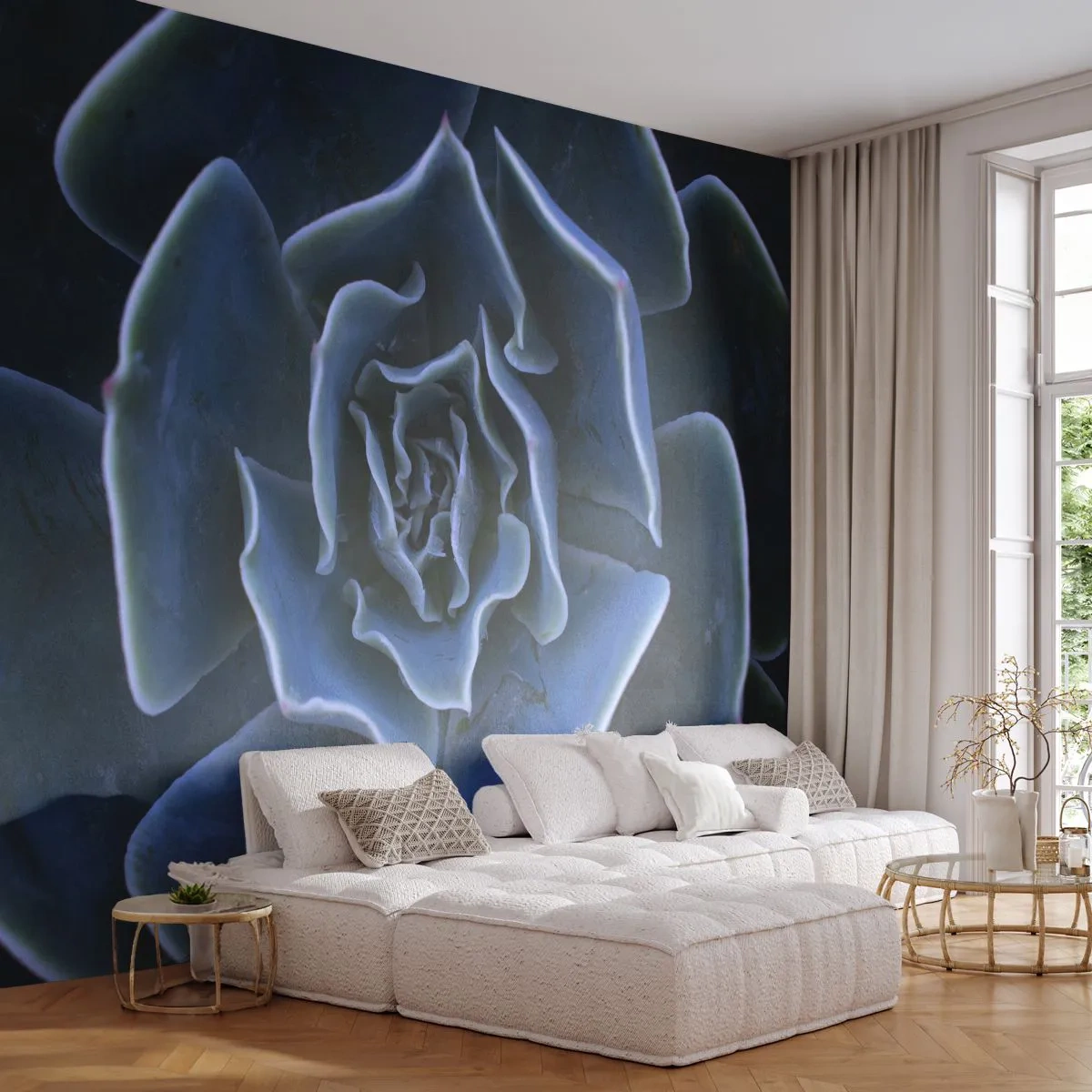 Photo Wallpaper Premium Sand - Flower of the Desert - Agave flower, Flower, Nature - 450x315 cm