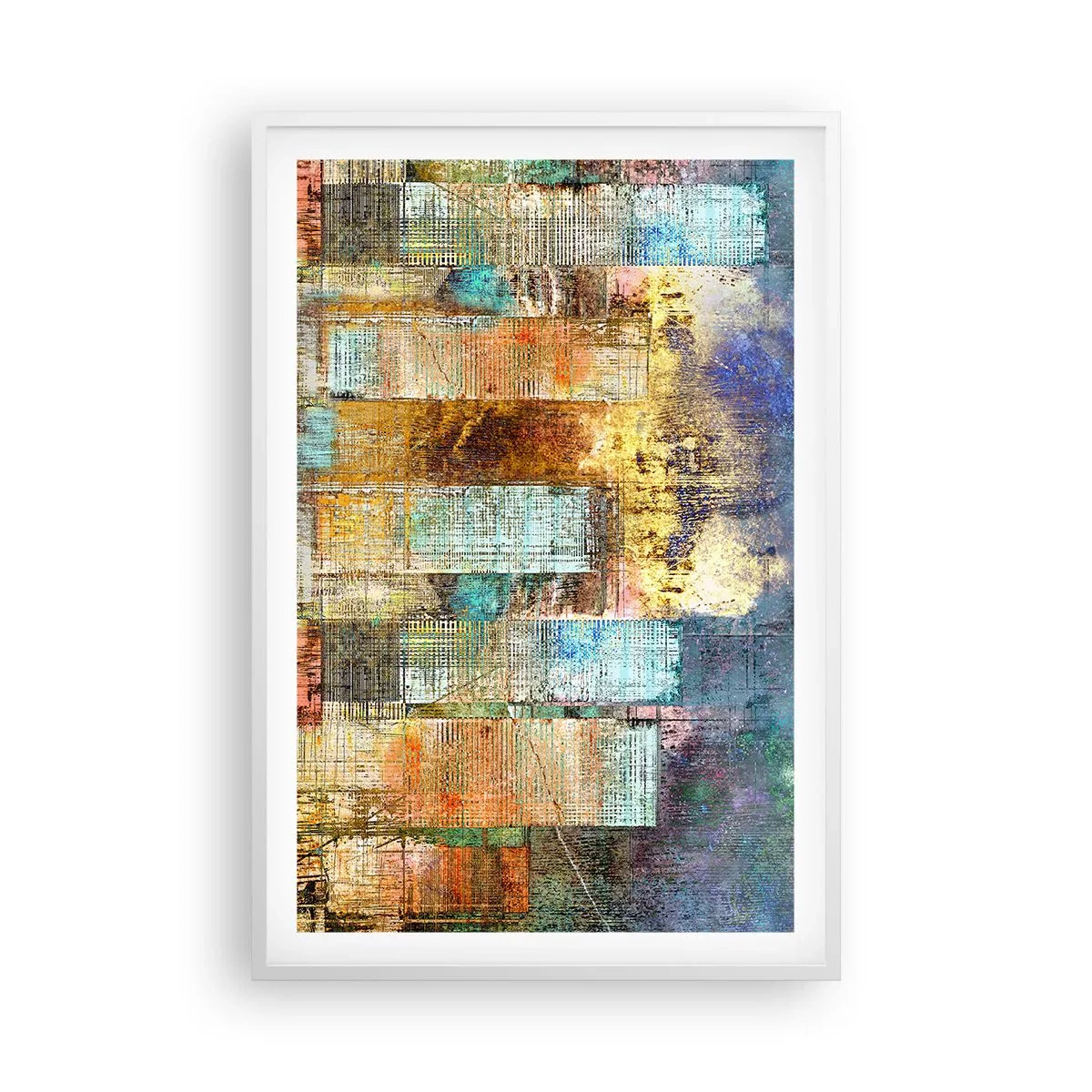 Poster in white frmae - Sunny Metropolis - 61x91 cm