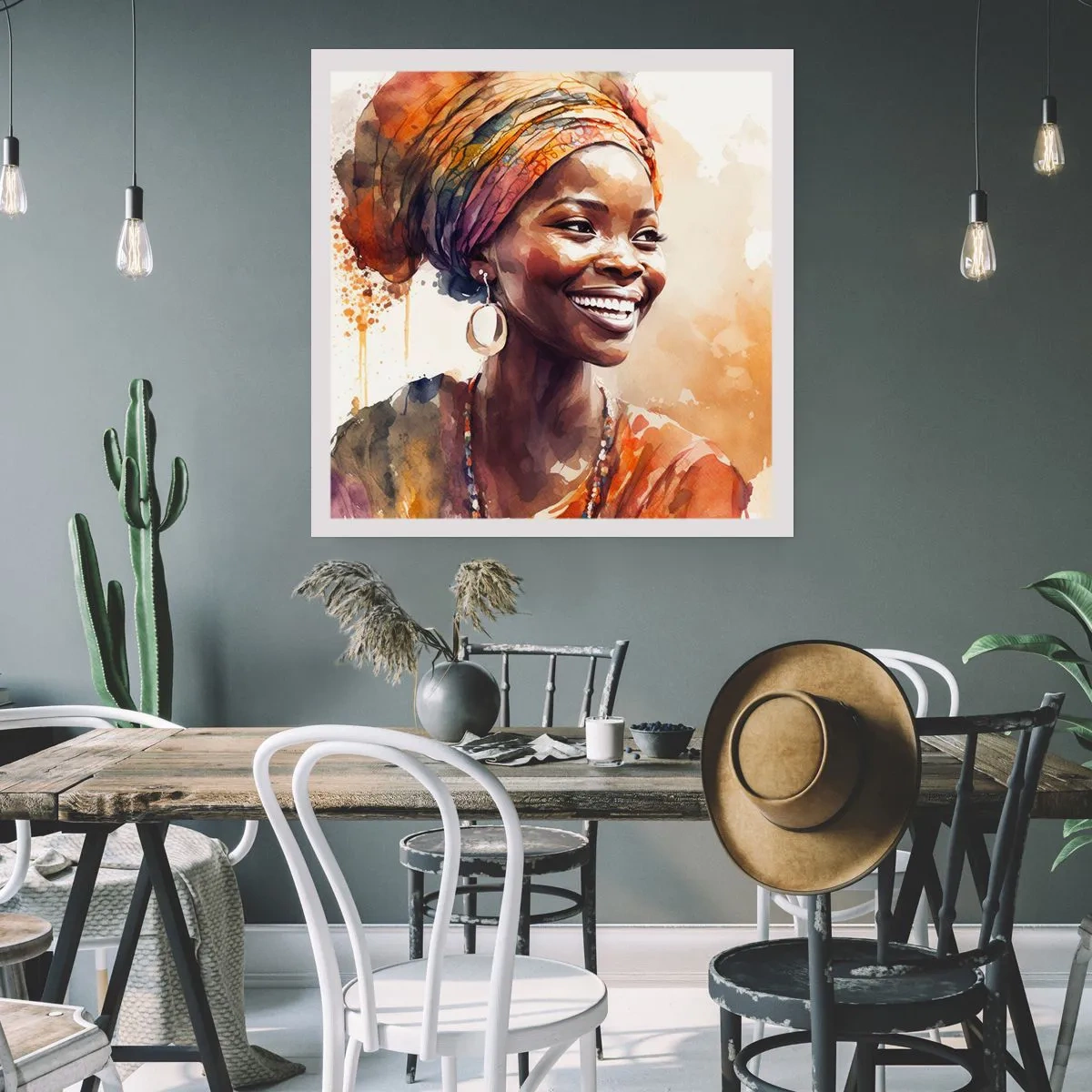 Poster - African Queen - 50x50 cm