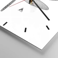 Clock face with lines